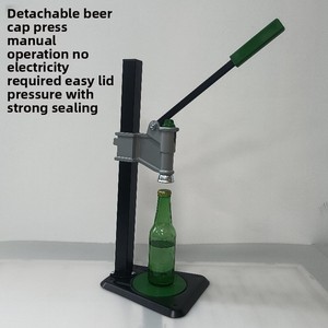 Machine manuelle de presse de bouchon de bière de bureau détachable scellage de bouchon de couronne semi-automatique pour le matériel d'emballage en plastique de soda et de <span class=keywords><strong>cola</strong></span> - Product Image 2