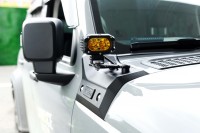 4x4 hors route accessoires en alliage d'aluminium A-pilier supports projecteur conduite lumière support de montage pour réservoir 300