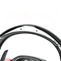 Volant de course CS Racing en fibre de carbone à 3 branches avec LED pour les séries 1-7, X3-X6, M2-M5 - Personnalisation - Amélioration