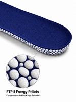 Semelles intérieures personnalisées OEM en PU pour chaussures de course, avec soutien de la voûte plantaire, amortissantes, antichoc, respirantes, unisexes, écologiques et durables