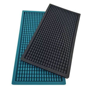 Tapis de bar en silicone à motif quadrillé, antidérapant, résistant à la chaleur, écologique, de qualité alimentaire, imperméable, durable, pour le service des boissons au comptoir - Product Image 1