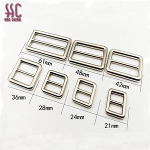 Hebilla de deslizamiento ajustable para bolsas, accesorios de alta calidad para bolsas, de <span class=keywords><strong>Metal</strong></span> cuadrado, de <span class=keywords><strong>12mm</strong></span> de ancho interior - Product Image 2