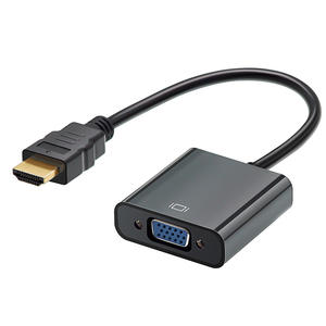 อะแดปเตอร์แปลงวิดีโอเสียงอะนาล็อกดิจิตอล xpb สายเคเบิลสำหรับ HDMI ตัวผู้เป็น <span class=keywords><strong>VGA</strong></span> ตัวเมียสำหรับอะแดปเตอร์ HDMI เป็น <span class=keywords><strong>VGA</strong></span> - Product Image 1