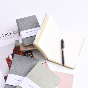 Thermal Binding Cotton Linen Fabric Cover Hardback Diary <b>Journal</b> A5 School Notebook Logo Gift Set Custom 80/100 - Product Image 2