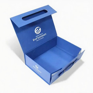 Customized Multi-Color Eco-friendly Sponge Lined Folding <strong>Suitcase</strong> Gift Box Orange Green Rigid <strong>Cardboard</strong> Magnetic Closure Paper - Product Image 4