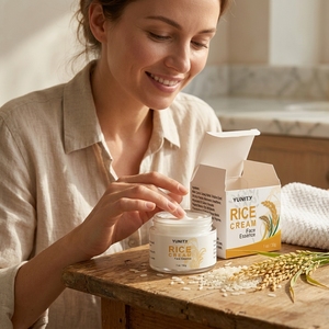<span class=keywords><strong>Crema</strong></span> Viso Coreana Sbiancante al <span class=keywords><strong>Collagene</strong></span>, <span class=keywords><strong>Crema</strong></span> al Riso Nutriente Profonda Anti-Età <span class=keywords><strong>con</strong></span> Glicerina e Niacinamide - Product Image 5