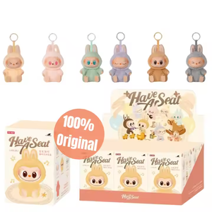 100% Officiel Authentique V2 Lapupu Have Seat Series Figurine en Vinyle ABS et Peluche Échelle 1/6 Poupée Pendentif Unisexe Emballage Original Prise EU/US - Product Image 1