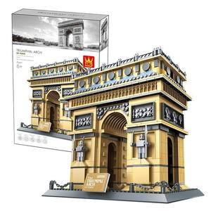 قوالب لعبة شهيرة ماركة Wange Street View 5223 RIS <span class=keywords><strong>ARC</strong></span> DE TRIOUMPHE لعبة مكعبات بناء هيكلية تعليمية - Product Image 6