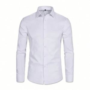 ออกแบบเสื้อเชิ้ตแขนยาวกันยับแบบ OEM ตามสั่ง ผ้าดูแลรักษาง่าย สำหรับชุดยูนิฟอร์มบริษัทและพนักงาน - Product Image 1