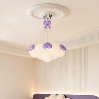 Lustre créatif artistique bulle de designer nordique 2026, en fer et acrylique, réglable en hauteur, multi-têtes LED, pour salon