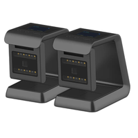 China portátil 2,4G BT escritorio escáner de código de barras láser inalámbrico brillante para 1D 2D QR para supermercado inventario coche Stock USB
