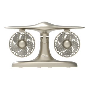 Dual Blades Mini USB có thể sạc lại quạt làm mát máy tính để bàn Máy bay mô hình cho du lịch & đi làm 4 tốc độ gió dễ dàng cài đặt hộp - Product Image 1