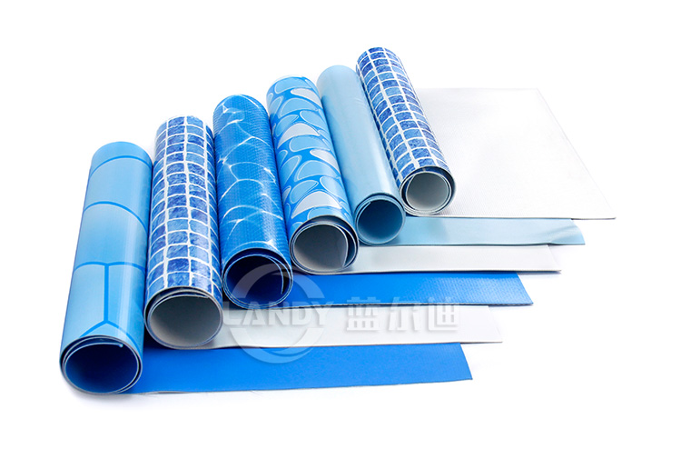 Blue vinyl pool liners
