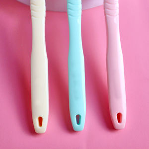 سيليكون منظف لسان بلاستيكي مكشطة Raspador De Lingua Limpiador De Lingua مكشطة اللسان مع فرشاة PP التعبئة - Product Image 5