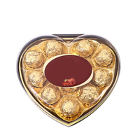 Cadeaux de chocolat de la Saint-Valentin de qualité supérieure en gros, chocolats aux noix en forme de cœur, collations romantiques de luxe