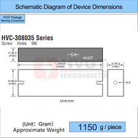 HVGT YG010S251D 250kV 1A Redresseur en silicium haute tension à basse fréquence avec bornes à vis certifié SGS RoHS -40~+150°C