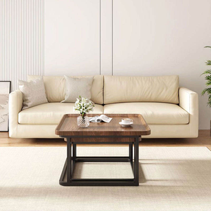 Juego de Mesa de Centro y Mesa Auxiliar de Diseño Nórdico Moderno, <span class=keywords><strong>Madera</strong></span> y Metal, Ecológico, Fácil de Limpiar, Muebles Decorativos para el Hogar - Product Image 6