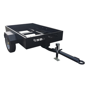 Remorque de camion à 2 roues EPT avec capacité de charge de 1000 kg, dimensions 1800x1180x860, clôture pour le transport d'équipements de pompage d'eau - Product Image 1
