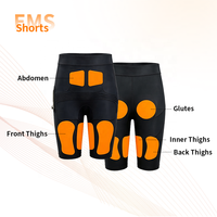 Shorts EMS à impulsions contrôlées par application avec tissu doux pour un entraînement efficace
