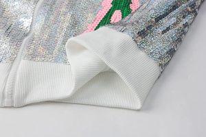 Sorority Sequin Bomber Jacket Grande para AKA Spangly Mujer - Product Image 5