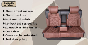 Modified Sofa Bed <strong>Seat</strong> with Cup Holders <strong>Adjustable</strong> Vip Auto Electric <strong>Rear</strong> <strong>Seat</strong> for Sprinter Kia Carnival STSF-JD - Product Image 5