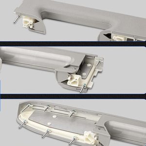 Caja reposabrazos gris de plástico ABS para paneles de puerta de Chevrolet con asa, almacenamiento central, lado del conductor y del pasajero - Product Image 1