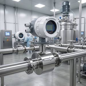 Medidor de flujo electromagnético sanitario para leche con conexión Tri-Clamp - Product Image 4