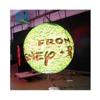 Pantalla LED Esférica Móvil con Soporte de Suelo, Pantalla LED Globo de 0.3m, 0.4m, 0.5m, 1m, 1.2m, 1.5m, 2m, 2.5m, Bola de Video LED Esférica Giratoria