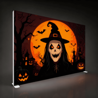 SEGQUICK 120mm Halloween Double Face Outil Gratuit SEG Publicité PVC Rectangle Boîte À Lumière