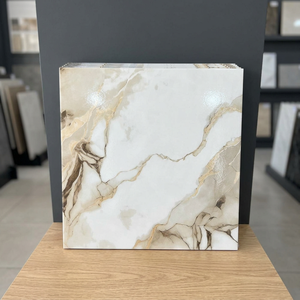 Carreaux de sol en céramique imperméables de qualité supérieure indiens 400x400mm, en porcelaine émaillée, imitation marbre, design intérieur de villa - Product Image 5