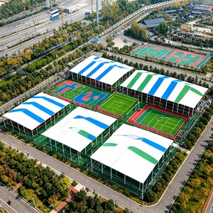 Carpa para Cancha de Baloncesto en Estadio, Carpas Grandes para Exteriores, Carpa para Cancha de Baloncesto, Tenis y Pádel, Estructura de Aluminio Resistente al Viento - Product Image 2