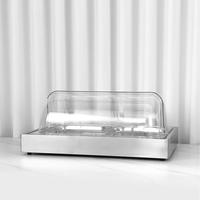 Plateau de service pour buffet de nourriture froide Liyunda, plateau de service pour nourriture glacée, plateau de présentation avec couvercle transparent en PC pour les fêtes, les buffets en plein air, les vendeurs