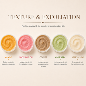 Exfoliante Corporal de Mango, Sandía, Café, Aloe Vera y Sebo de Res, Exfoliante de Gránulos Finos de 300g <span class=keywords><strong>para</strong></span> el Cuidado de la Piel Suave - Product Image 4