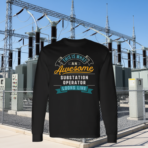 T-shirt à manches longues pour opérateur de poste de transformation – Superbe chemise professionnelle - Product Image 3