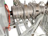 Extrudeuse industrielle monovis à haute productivité pour la production de tuyaux/profilés/plaques/pellets en PPR/PMMA, économe en énergie