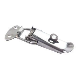 Anwang - Cierre de Hebilla para Caja de Herramientas de Acero Inoxidable Industrial con Doble Resorte y Gancho, Modelo 0201A, Hierro Niquelado - Product Image 5