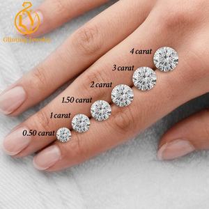 IGI鑑定書付き 1カラット 2カラット 3カラット 4カラット 5カラット CVDラボグロウンダイヤモンド VVS VS ラウンドブリリアントカット 10K 14K 18K ゴールド 高級ペンダントネックレス - Product Image 2