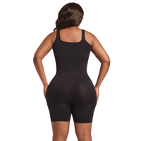 Body sculptant grande taille en nylon, coupe ajustée, pour yoga et compression, idéal pour le shapewear tricoté