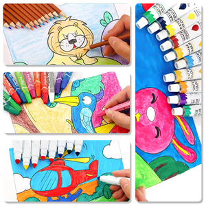 Groothandel Hoge Kwaliteit 53-delige Kleuren Tekenen Kunstset Kinderen Schilderen Cadeau Cadeaudoos Kleuren Kunstset Benodigdheden - Product Image 6