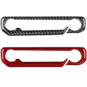 Fibre de carbone pour 2024-2025 <span class=keywords><strong>Ford</strong></span> <span class=keywords><strong>Mustang</strong></span> <span class=keywords><strong>GT</strong></span> accessoires intérieurs véritable autocollant souple contrôle Central étoile bouton LHD RHD voitures - Product Image 3