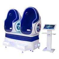 Silla de huevo 9D VR de 2 asientos para diversión en interiores 110V/220V máquina de juegos de Cine de realidad Virtual para guardería en el hogar aeropuerto educativo