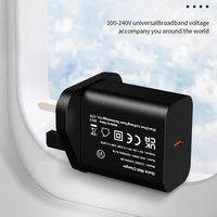 Adaptateur secteur mural USB-C 20W PD 3.0 Shenzhen Lvxiangyuan, prise UK, homologué CE UKCA, charge rapide, protection OTP, appareils électriques