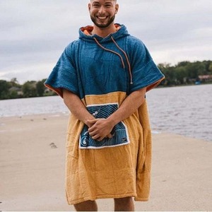 Serviettes <span class=keywords><strong>de</strong></span> <span class=keywords><strong>bain</strong></span> en microfibre imprimées personnalisées, <span class=keywords><strong>Poncho</strong></span> à capuche pour enfants avec Logo - Product Image 2
