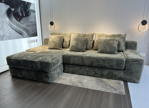 Divano Angolare a <span class=keywords><strong>L</strong></span> in Spugna Compressa GEDO <span class=keywords><strong>2026</strong></span> - Set Divani per Soggiorno e Arredamento Casa - Product Image 2