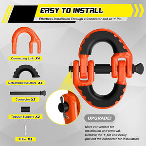 AMBITION Paquete <span class=keywords><strong>de</strong></span> 2 Conectores <span class=keywords><strong>de</strong></span> Cadena <span class=keywords><strong>de</strong></span> Seguridad Personalizados ODM/OEM <span class=keywords><strong>de</strong></span> Alta Calidad y Bajo <span class=keywords><strong>Precio</strong></span>, Eslabón <span class=keywords><strong>de</strong></span> Enganche <span class=keywords><strong>de</strong></span> Remolque, Acoplamiento Hammerlock - Product Image 3