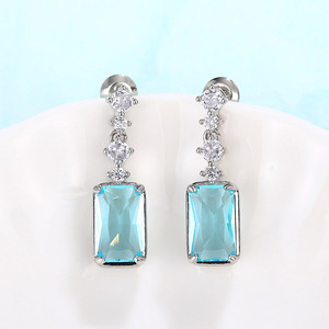 Eleganti Orecchini Pendenti Rettangolari per Donne, Orecchini Pendenti Medi-Lunghi, Gioielli di Moda per Uso Quotidiano e Feste - Product Image 6