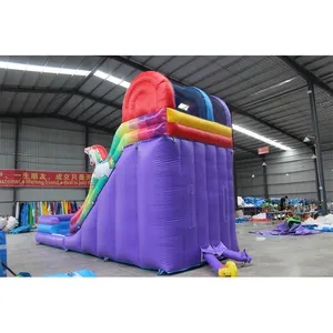 Moonwalk Commercial Cute Inflatable Jumping Bouncy Castle Jumper Bouncer Waterslide Dinosaur Bounce House Combo Water Slide