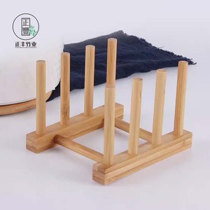 Dish Draining <b>Rack</b> Bamboo Kitchen Storage For <b>Plates</b> Bowls L Size - Product Image 5