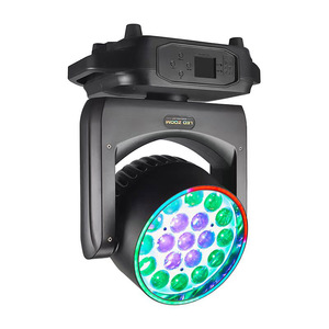 إضاءة مسرح جديدة RGBW 19x1 5W غسيل متحرك مع حلقة شريطية لتأجير مسرح الحدث - Product Image 6