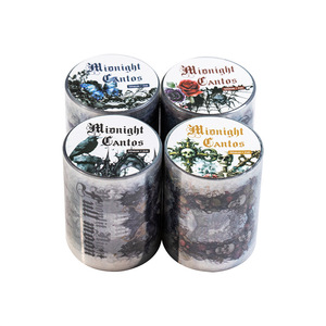 1 rouleau de ruban washi Série Poèmes de la <span class=keywords><strong>Nuit</strong></span> Noire, ruban washi DIY sur le thème gothique pour bullet journal - Product Image 5